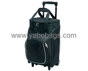 Black Rolling Cooler Bag