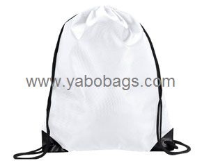 White Drawstring Backpack